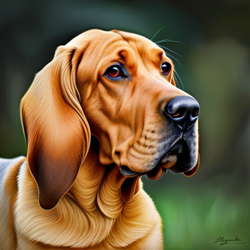 An image showcasing the remarkable floppy ears of Bloodhounds, the ultimate scent detectives