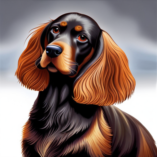 An image showcasing a majestic Cocker Spaniel, its luscious, velvety ears cascading down, framing its gentle eyes