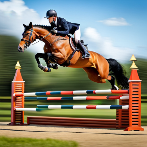 An image capturing the essence of choosing the ideal jumping horse