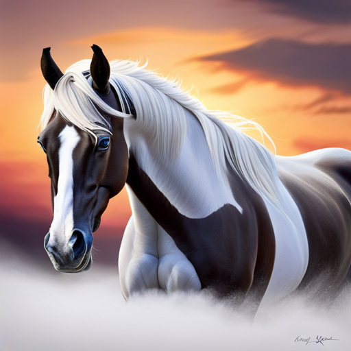 An image showcasing the mesmerizing beauty of horses with striking blue eyes