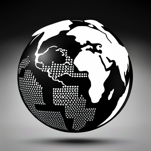 An image showcasing a diverse globe, adorned with silhouettes of prohibited dog breeds from various countries