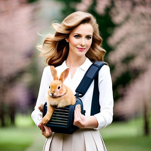 An image showcasing a variety of sturdy rabbit carriers in different sizes, colors, and designs