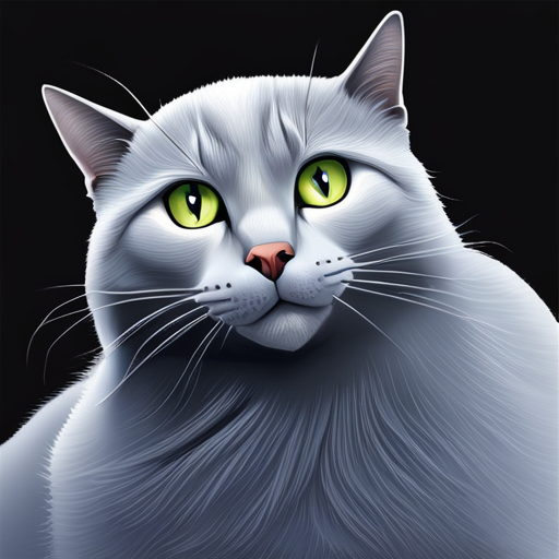An image capturing the elegance of a Russian Blue cat, highlighting its shimmering silver-blue coat, captivating green eyes, and a soft, playful expression that reflects its reputation as a hypoallergenic companion