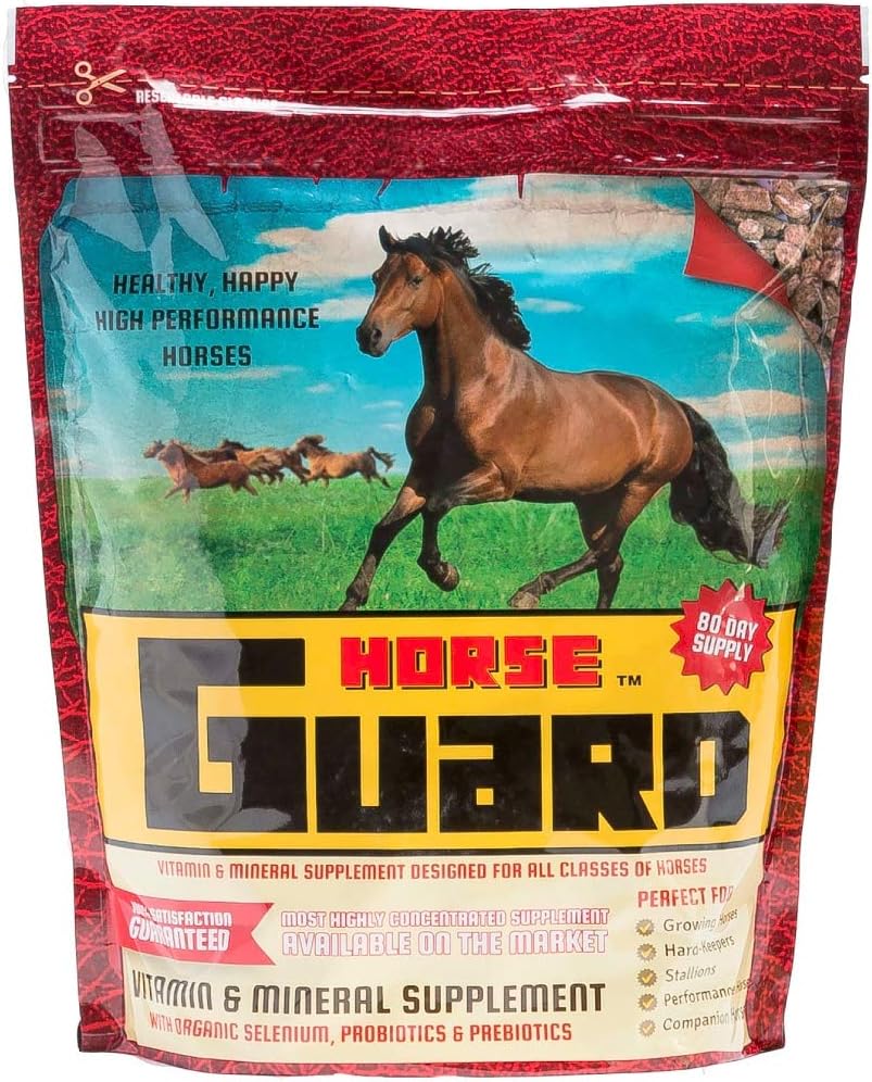 Horse Guard 10 lb, Equine Vitamin Mineral Supplement with Organic Selenium  Vitamin E