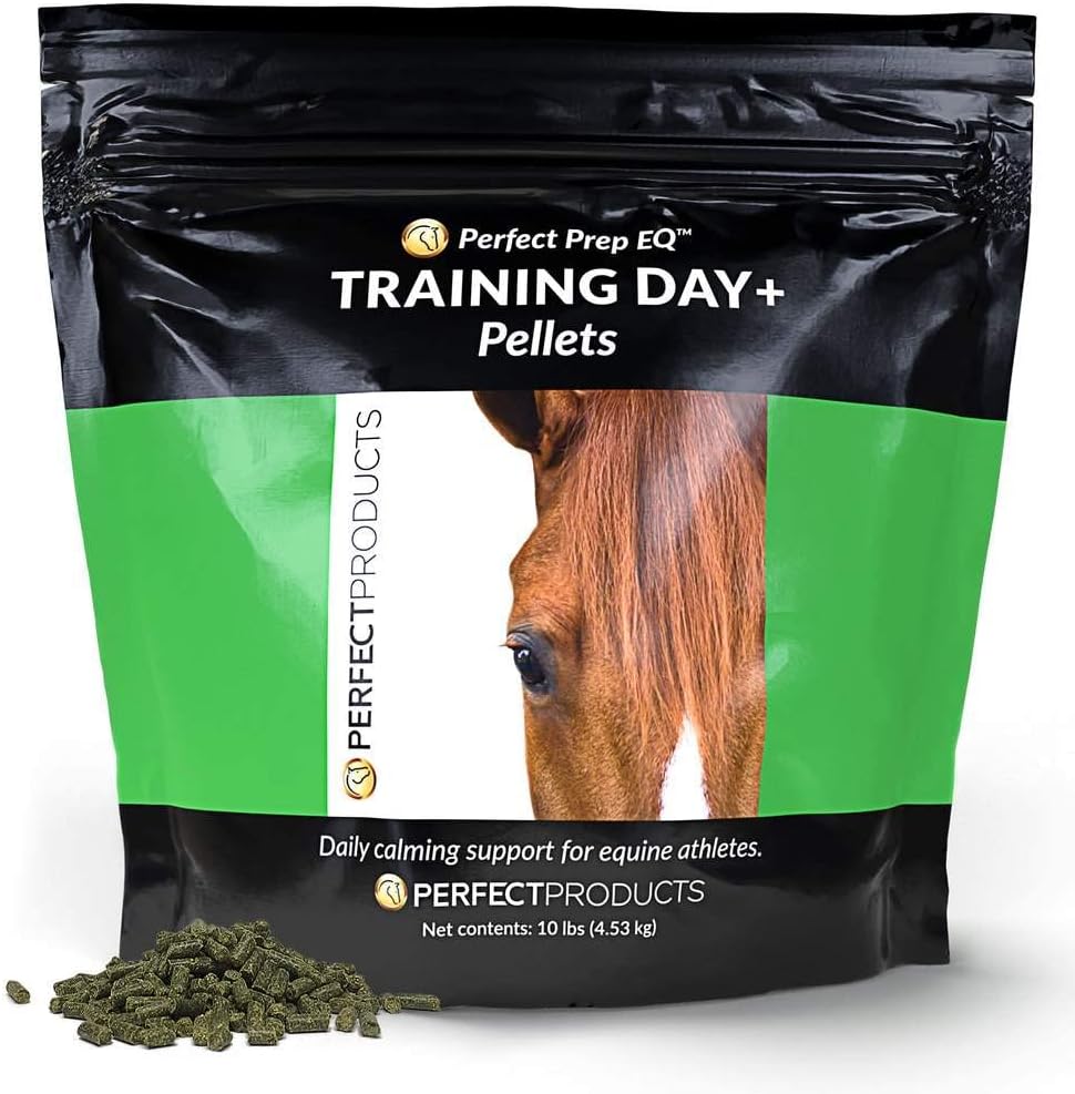 Perfect Prep EQ Training Day+ Pellets Show Safe Horse Calming Supplement (10 lb)