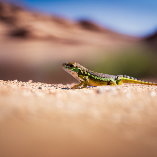 An image showcasing the vibrant diversity of running lizards in Arizona's arid landscape