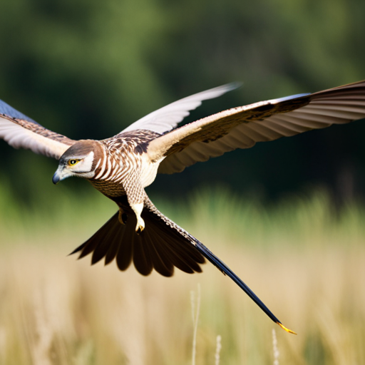  the essence of bird photography with a stunning image of a majestic raptor in flight, captured in razor-sharp detail
