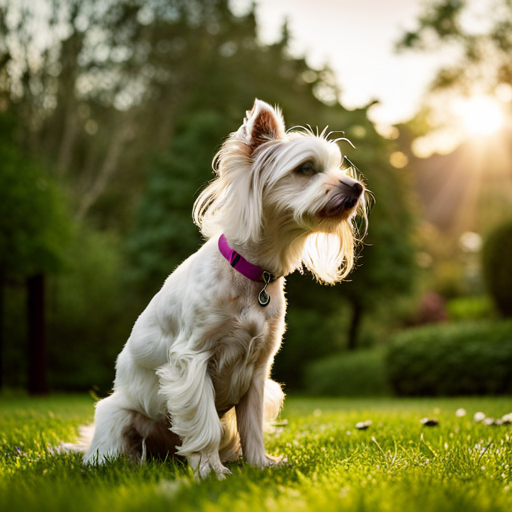 An image showcasing a serene yoga session for senior dogs