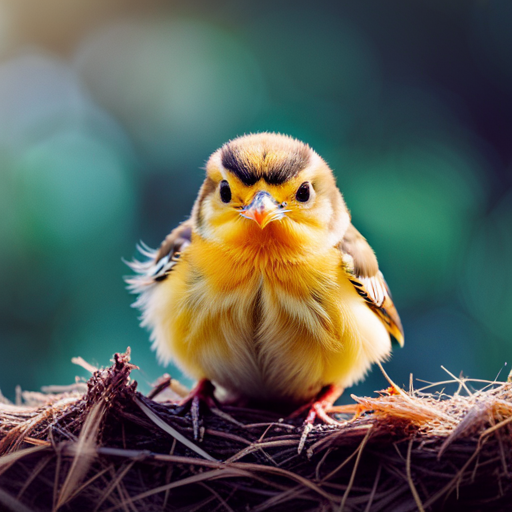 An image showcasing the miraculous stages of baby bird development