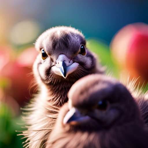An image capturing the intricate world of baby pigeons' communication