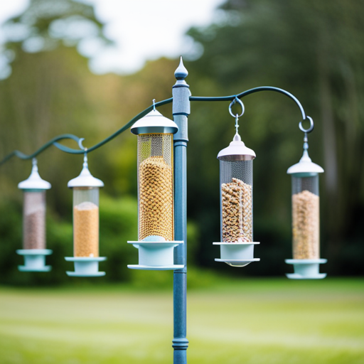An image showcasing a variety of Bird Feeder Stands for our blog post