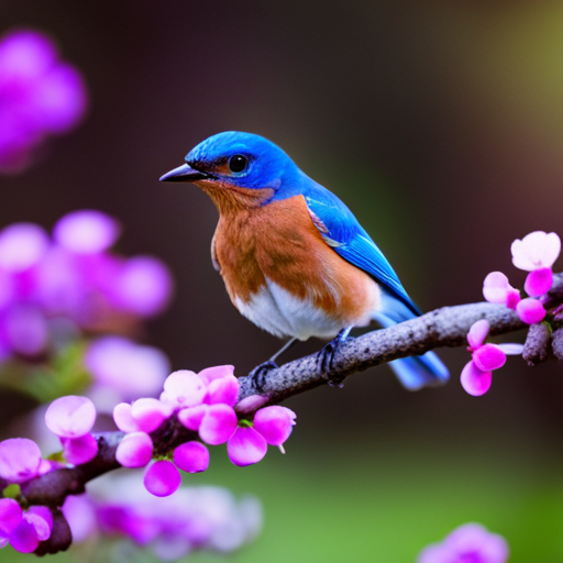 An image capturing the essence of a bluebird's wild diet