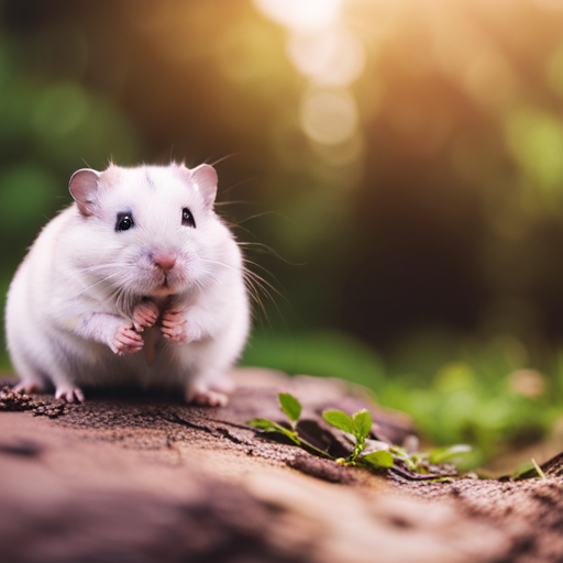 An image featuring two adorable dwarf hamsters, one with a slightly swollen cheek and the other with a small bald patch on its back, capturing the common health issues faced by these tiny creatures