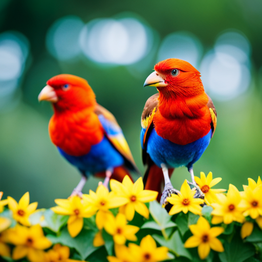 the vibrant world of avian beauty in a single frame