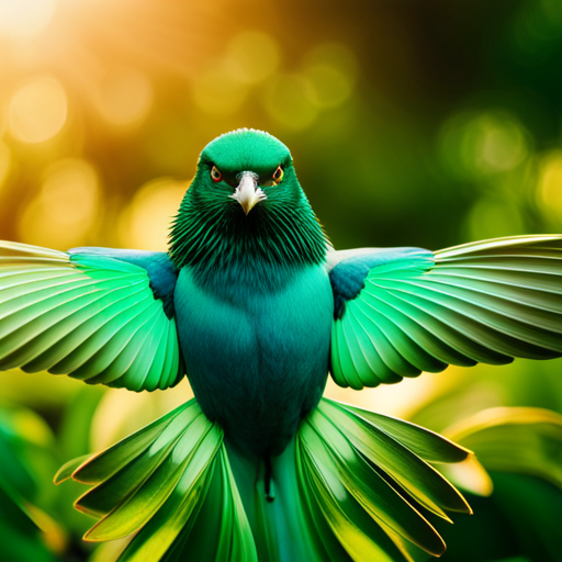 An image showcasing the kaleidoscope of shades in the plumage of green birds