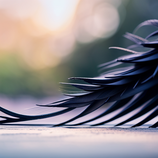 An image showcasing the intricate patterns of owl feathers, as they wrap around powerful legs