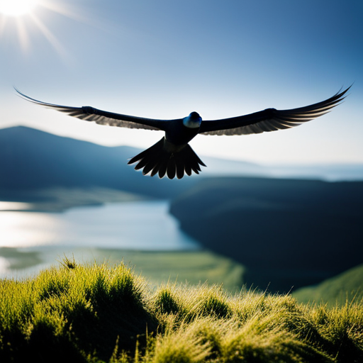 An image showcasing the awe-inspiring record-breaking heaviest flying birds