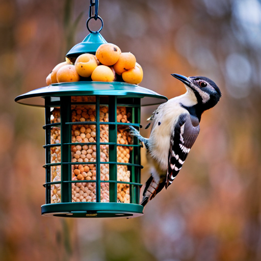 An image capturing the essence of the Best Suet Bird Feeders for Woodpeckers