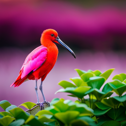 A captivating image showcasing the vibrant world of pink birds