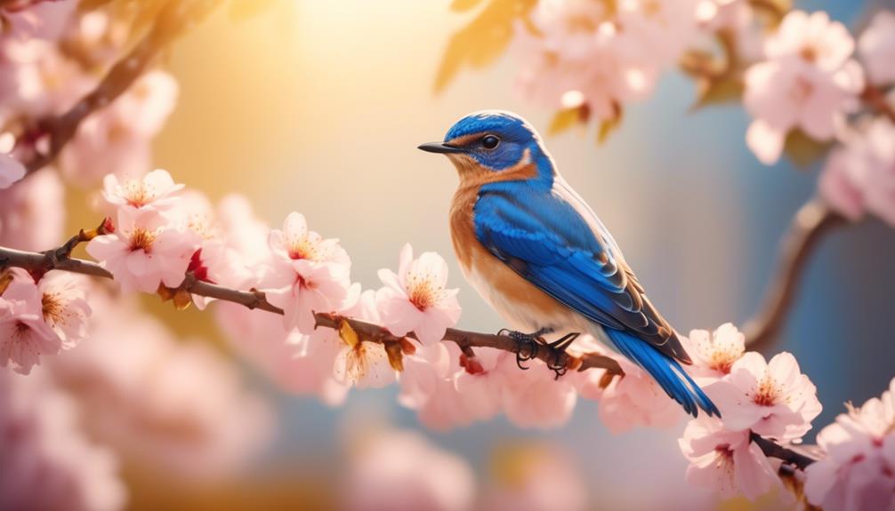 bluebirds symbolize happiness and luck