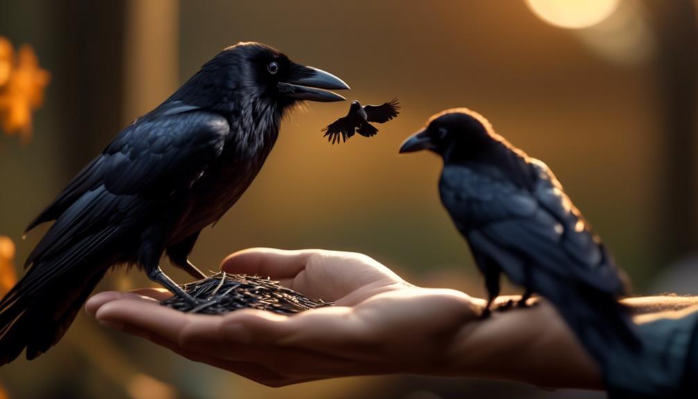 building trust with crows