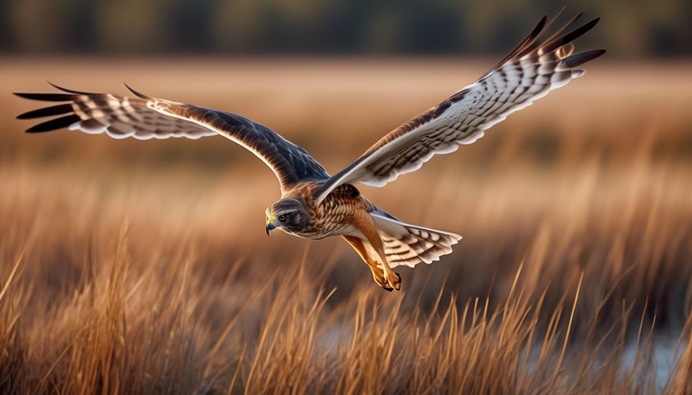 distinct features and environment of the northern harrier