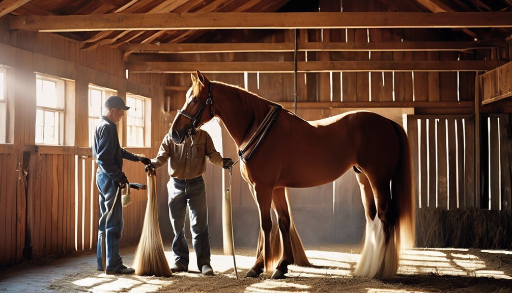 breed specific horse grooming techniques