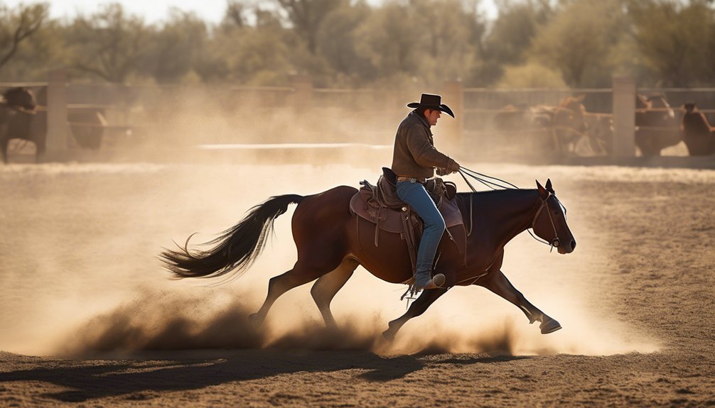 cow horse competition skills