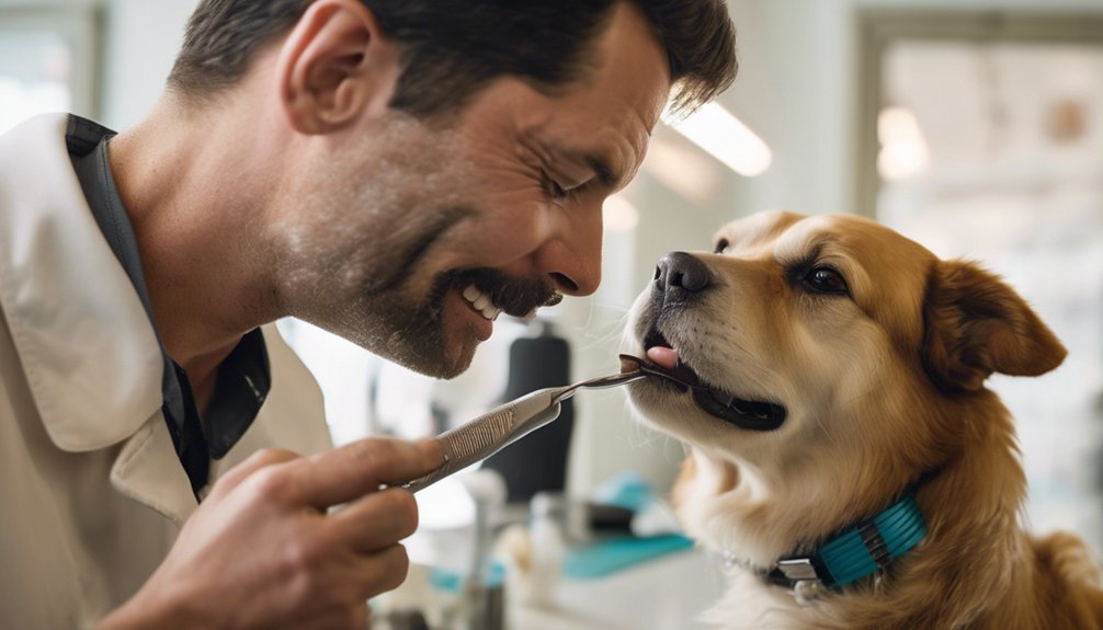 dental issues during grooming