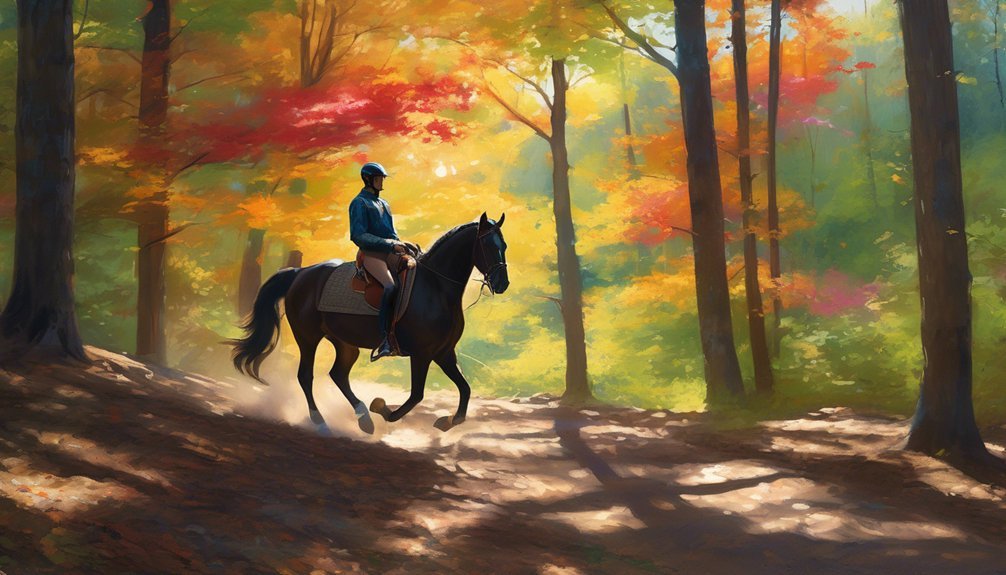 exploring nature on horseback