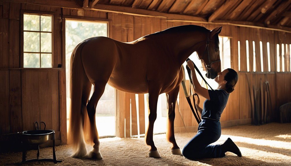grooming for equine relaxation