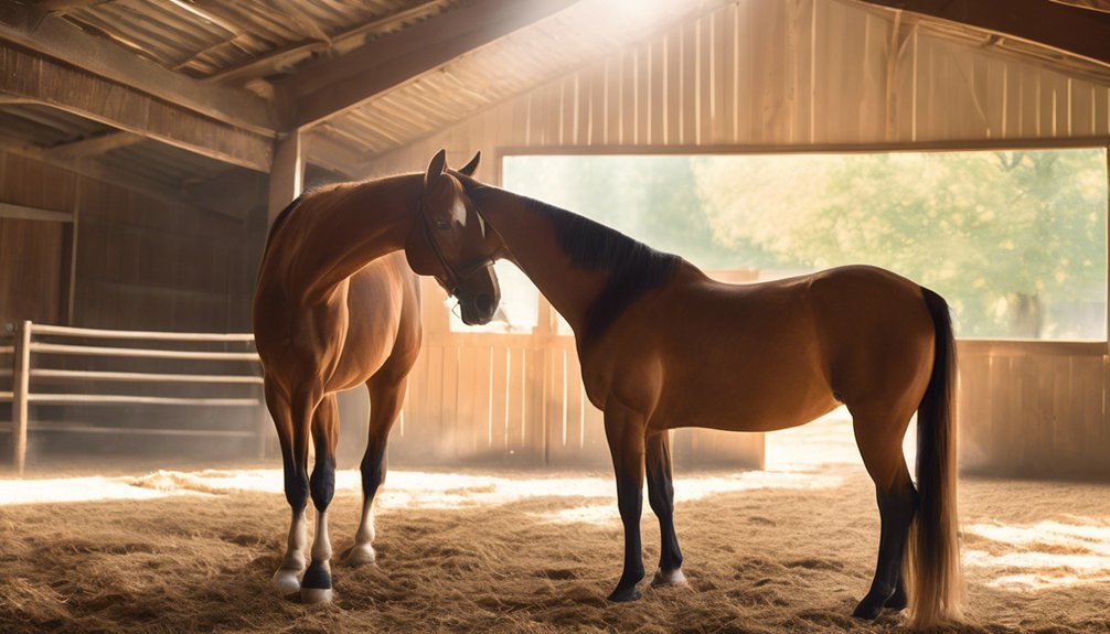 horse relaxation indicators observed
