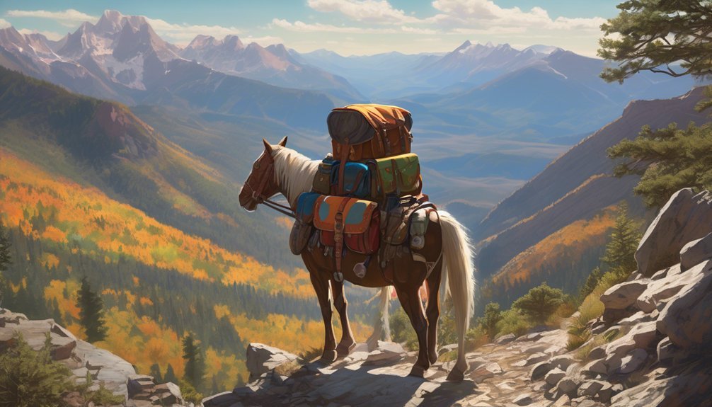 pack horses in exploration