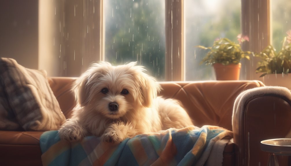 calm pets during storms