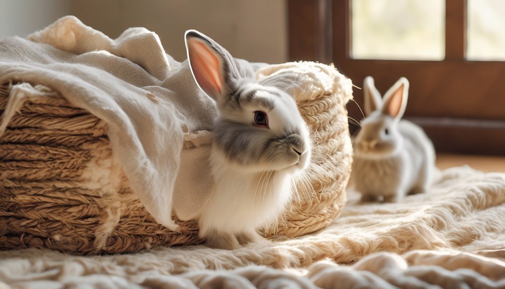 comfortable bedding for rabbits