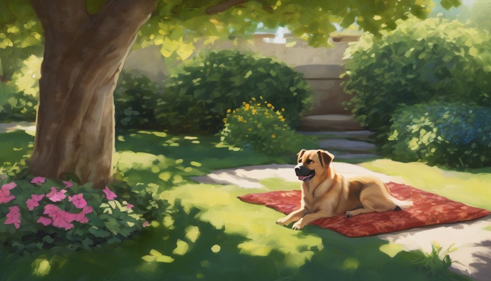 comfortable shaded resting spots