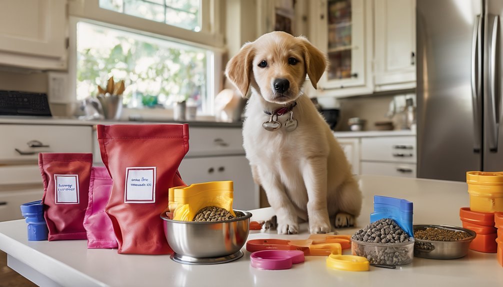 puppy feeding and training routine