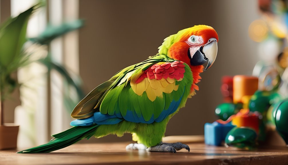 teach parrot to step