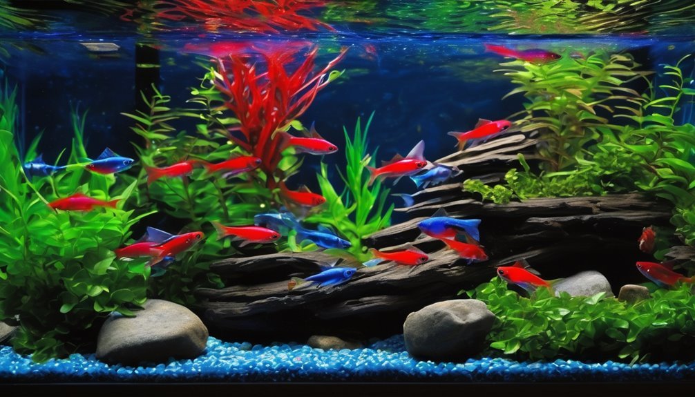 tetras colorful peaceful sociable