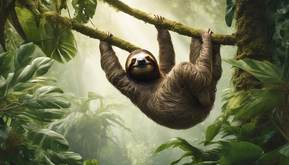 canopy adapted slow moving mammals