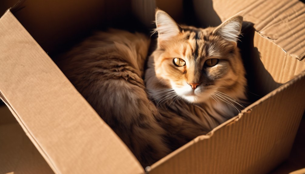 cardboard boxes conserve warmth