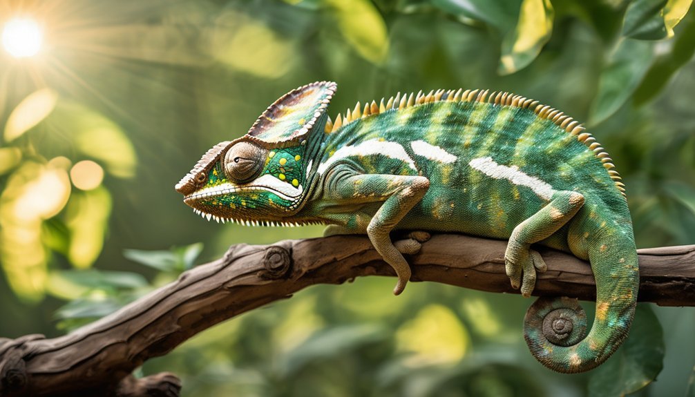 chameleons regulate temperature efficiently