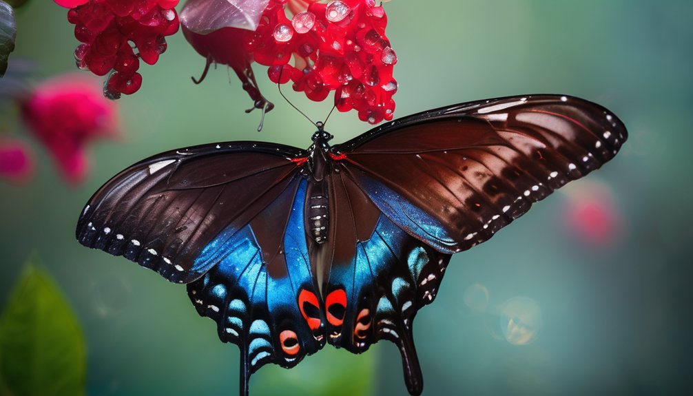 colorful symmetrical wing beauty