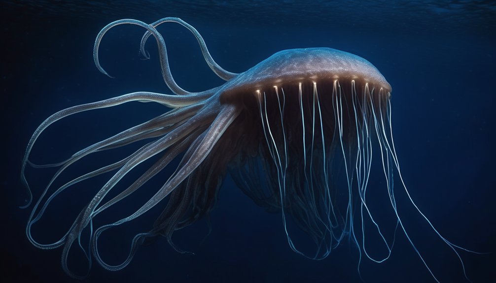 deep sea giant squid behavior