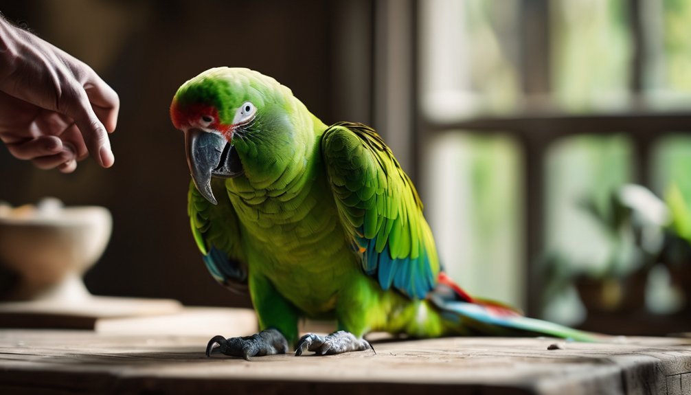 parrots mimic for communication