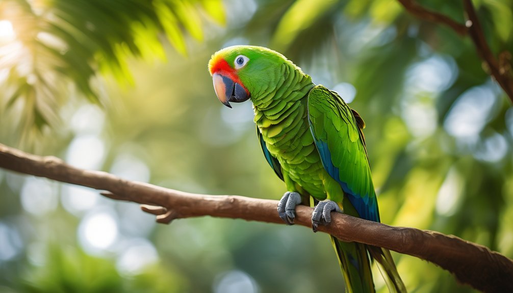 parrots mimic speech socially