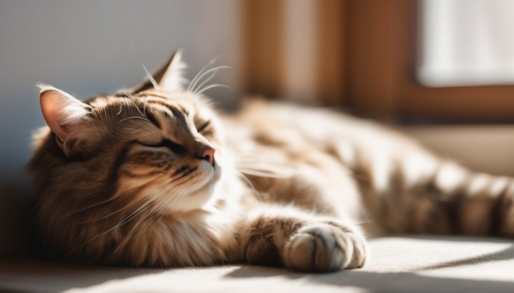 purring promotes feline calmness