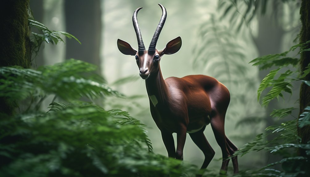 rare forest dwelling antelope species