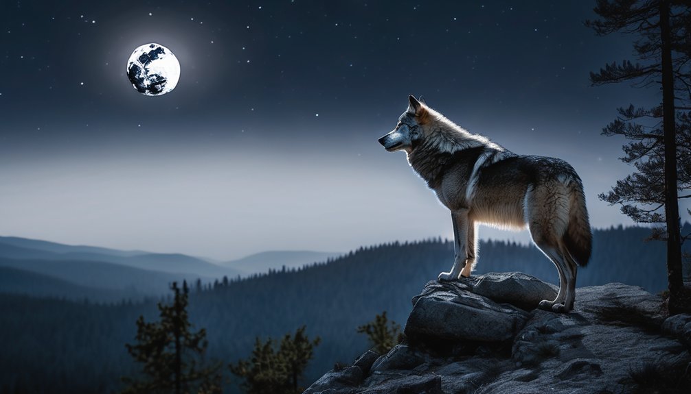 wolves communicate during darkness