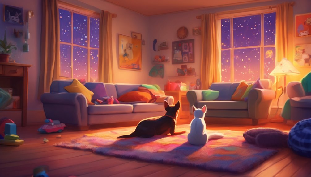 calm pets during fireworks